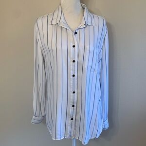 Jachs Girlfriend Long Sleeve Button Down Pinstripe